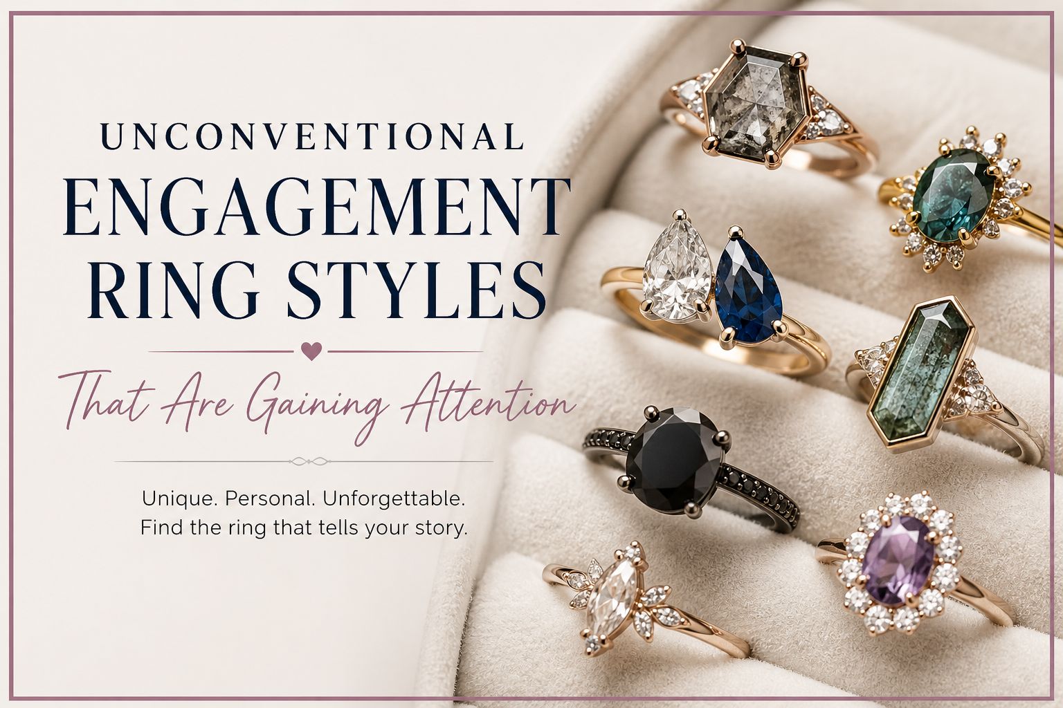 Unconventional Engagement Ring Styles That Are Gaining Attention